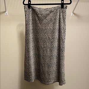 J. Crew Silky Animal Print Midi Skirt